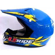 CASQUE CROSS URIDE BLEU