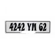Plaque PVC NON HOMOLOGUEE 520x110 voiture