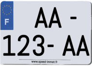 Plaque PVC homologuée 210x145 moto